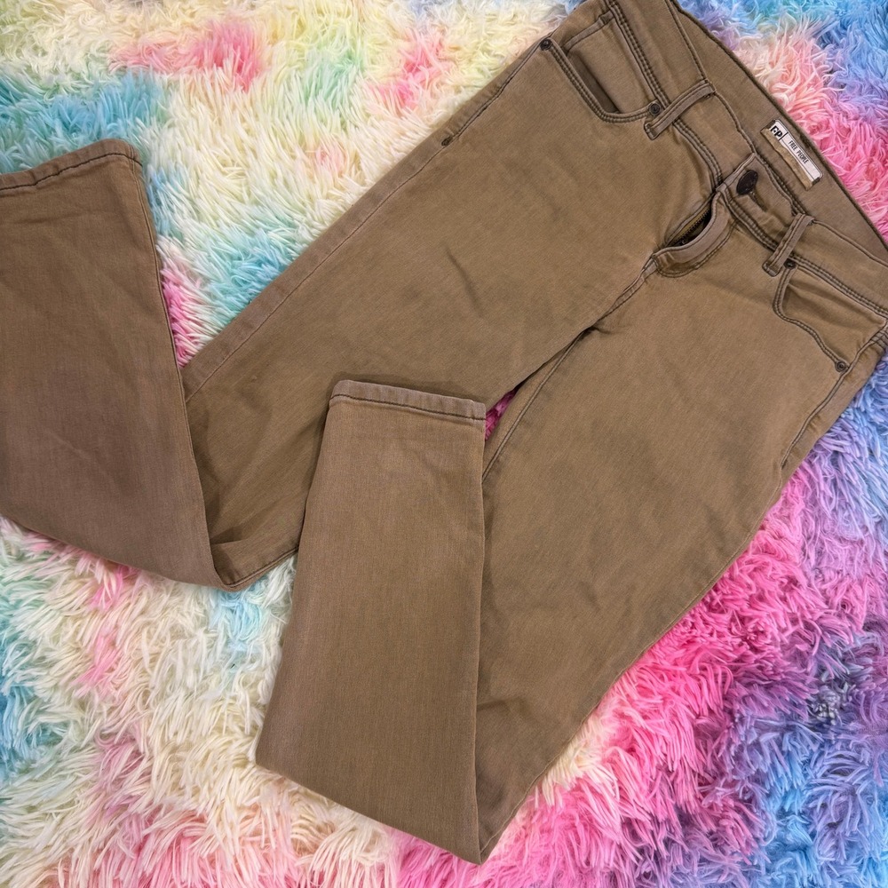 Free People Skinny‎ Jeans Womens 26 Tan Khaki Stretch Mid Rise
